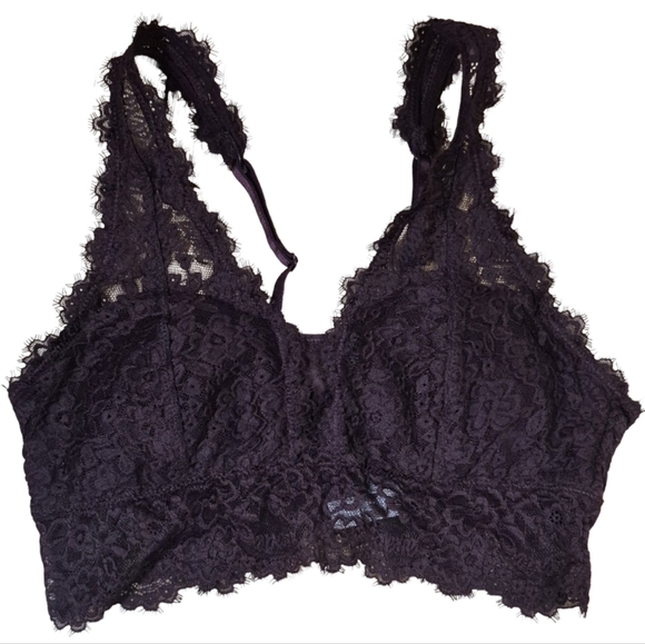 Aerie Eyelash Lace Plunge Bralette - Picture 4 of 9